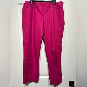 White House Black Market Fuchsia Slim Ankle Pants